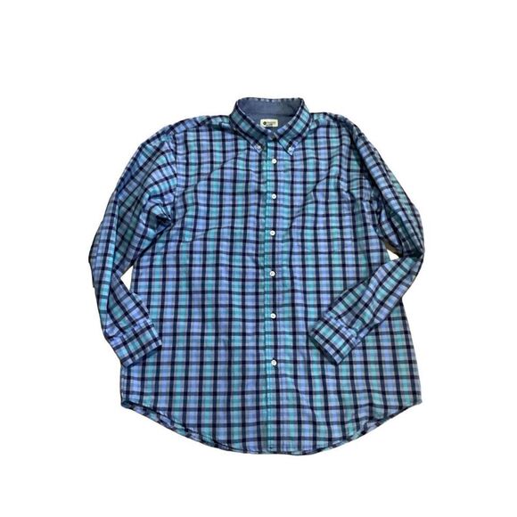 Haggard Mens Long Sleeve Button Down Plaid Shirt Size L - Picture 1 of 8